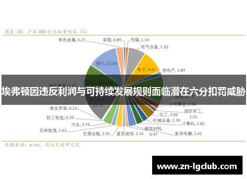 埃弗顿因违反利润与可持续发展规则面临潜在六分扣罚威胁